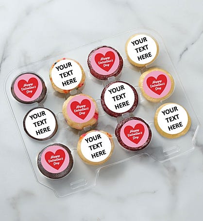 12-24 Mini Valentine Cupcakes